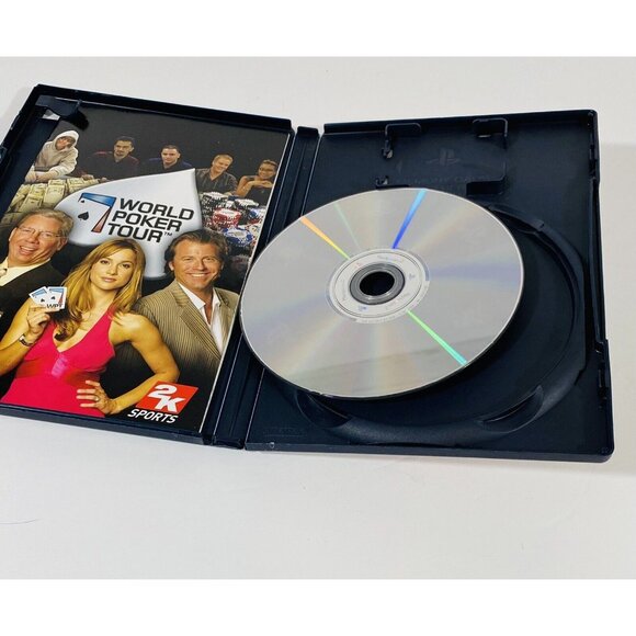 World Poker Tour Playstation 2 PS2 Casino Card Video Game W/ Case And Book - Picture 5 of 5
